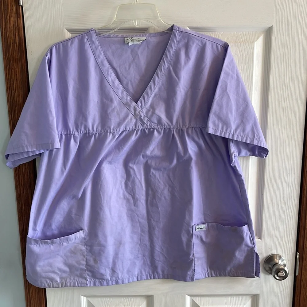 3X Scrub Top Bundle Women’s Medical Uniform Set of 3 Nursing Healthcare Workwear - Picture 5 of 7